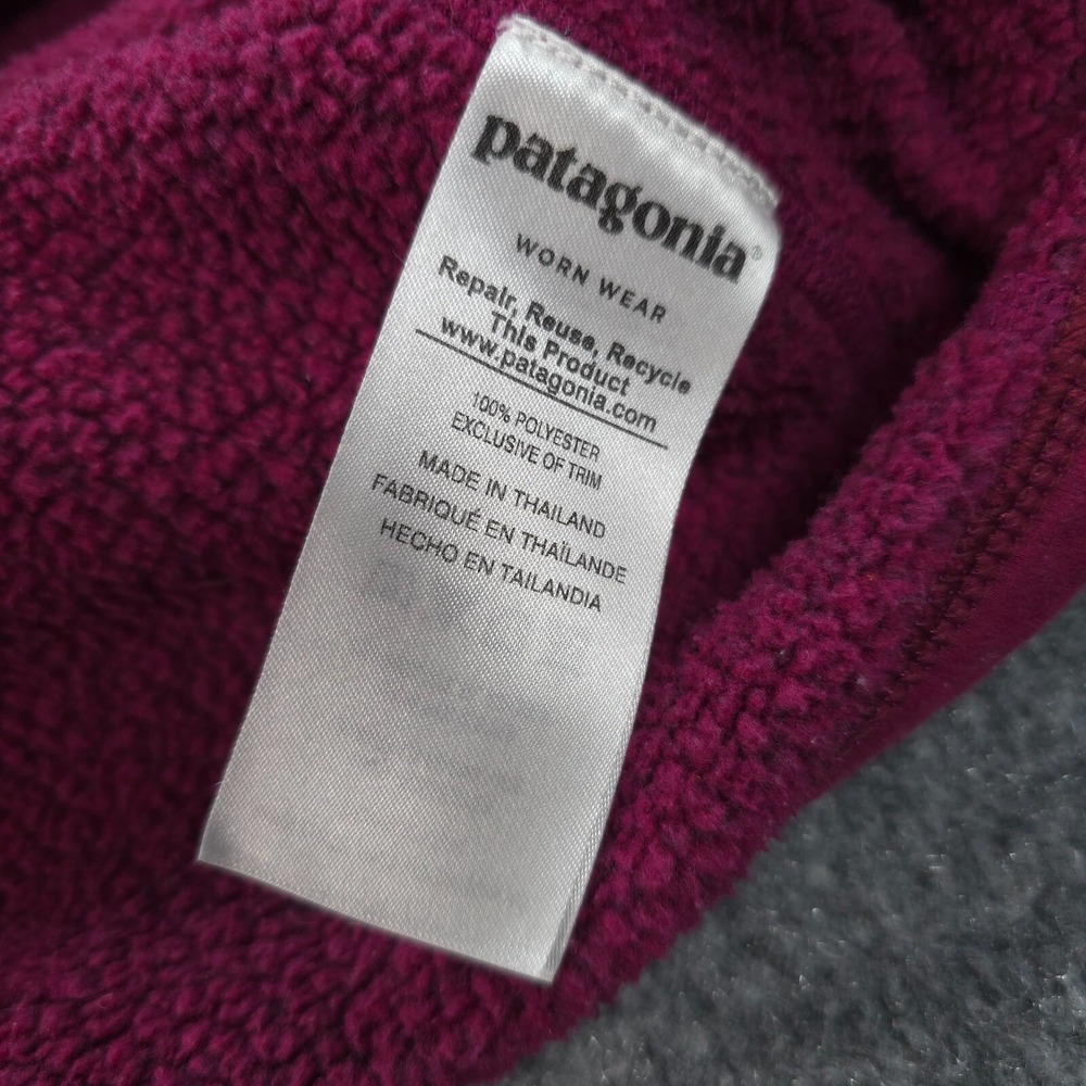 Patagonia Raspberry Half-Zip Teddy Fleece Pullover - Picture 6 of 13